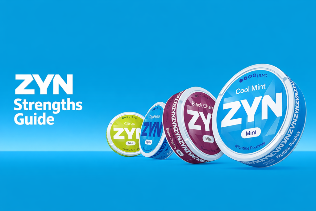 ZYN Strengths Guide:Mini vs Regular & Nicotine  Levels Explained